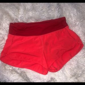 Lululemon speed shorts